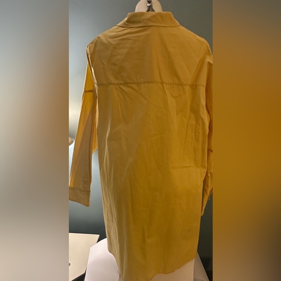 Topshop Medium NWT Yellow Button-Up Blouse - Picture 2 of 7